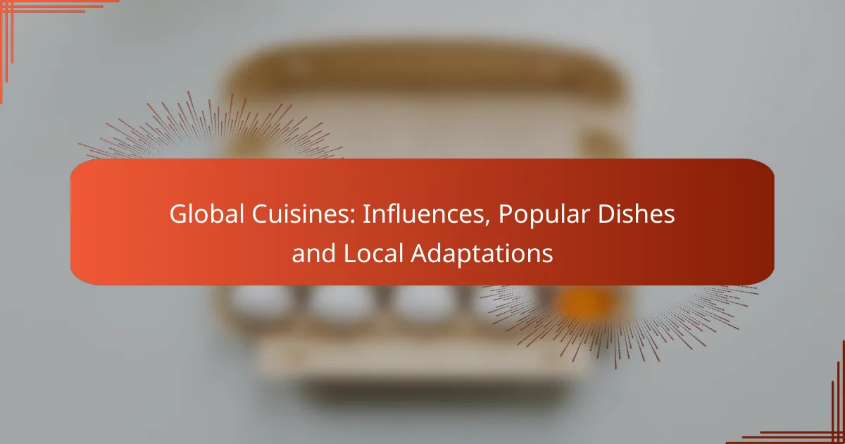 Global Cuisines: Influences, Popular Dishes and Local Adaptations