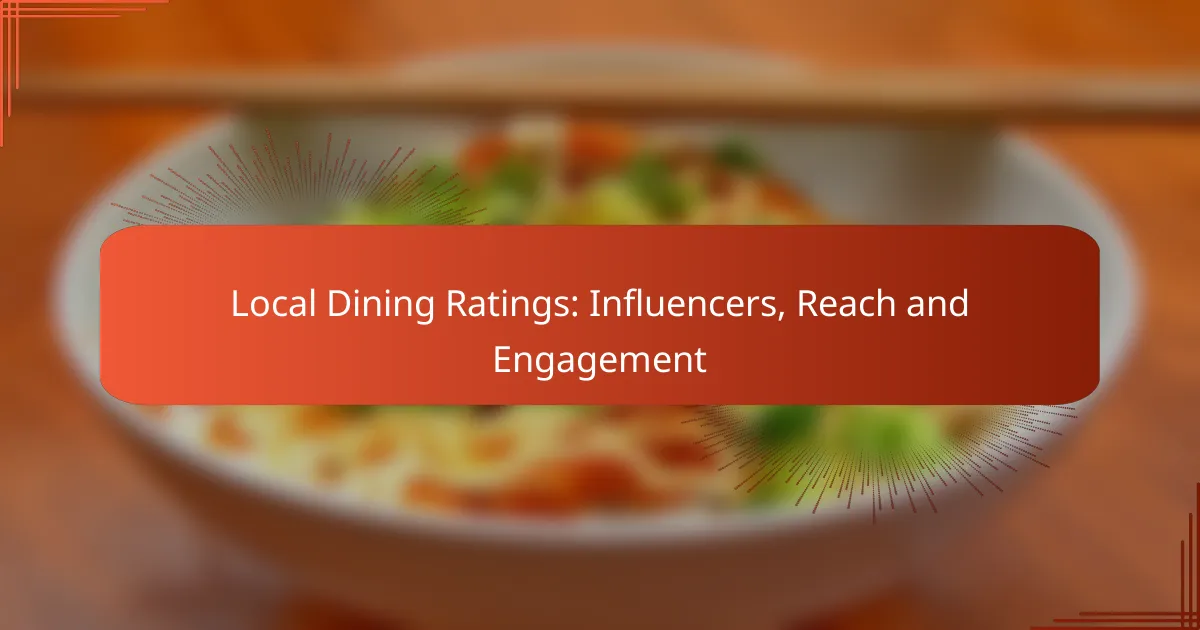 Local Dining Ratings: Influencers, Reach and Engagement